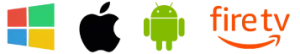 Compatible avec Windows, Android et Fire TV